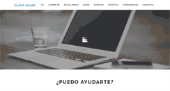 Desktop Screenshot of clarasoler.es